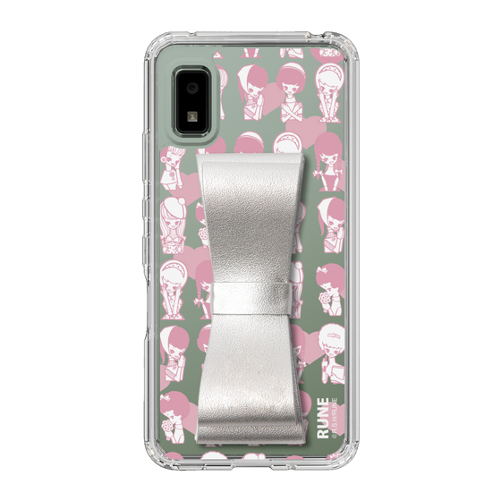 Slim Protection Case - STAND & RING RIBBON Silver［ Rune Naito - RUNE Girl Kids ］