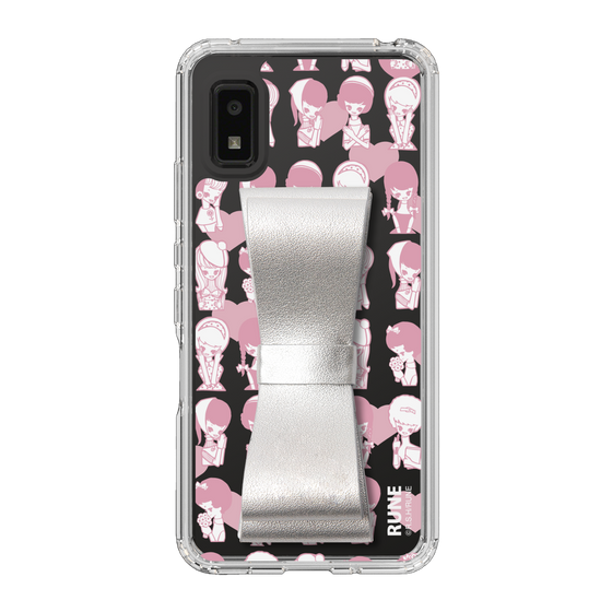 Slim Protection Case - STAND & RING RIBBON Silver［ Rune Naito - RUNE Girl Kids ］