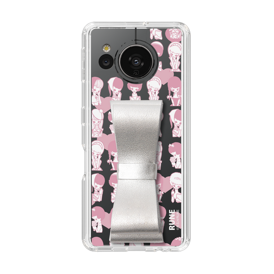 Slim Protection Case - STAND & RING RIBBON Silver［ Rune Naito - RUNE Girl Kids ］