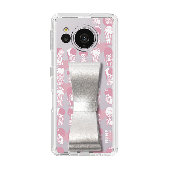 Slim Protection Case - STAND & RING RIBBON Silver［ Rune Naito - RUNE Girl Kids ］