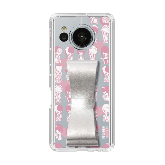 Slim Protection Case - STAND & RING RIBBON Silver［ Rune Naito - RUNE Girl Kids ］