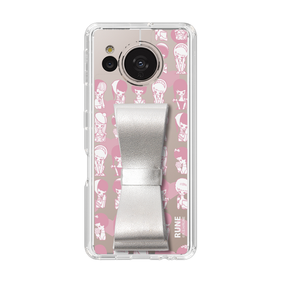 Slim Protection Case - STAND & RING RIBBON Silver［ Rune Naito - RUNE Girl Kids ］