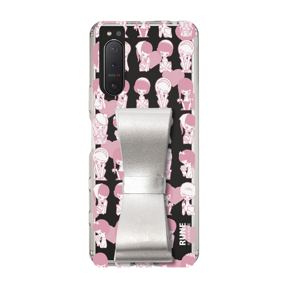 Slim Protection Case - STAND & RING RIBBON Silver［ Rune Naito - RUNE Girl Kids ］