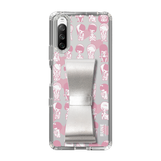 Slim Protection Case - STAND & RING RIBBON Silver［ Rune Naito - RUNE Girl Kids ］