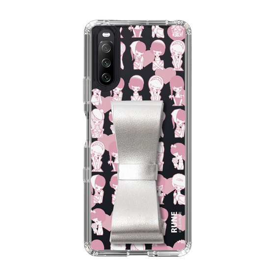 Slim Protection Case - STAND & RING RIBBON Silver［ Rune Naito - RUNE Girl Kids ］