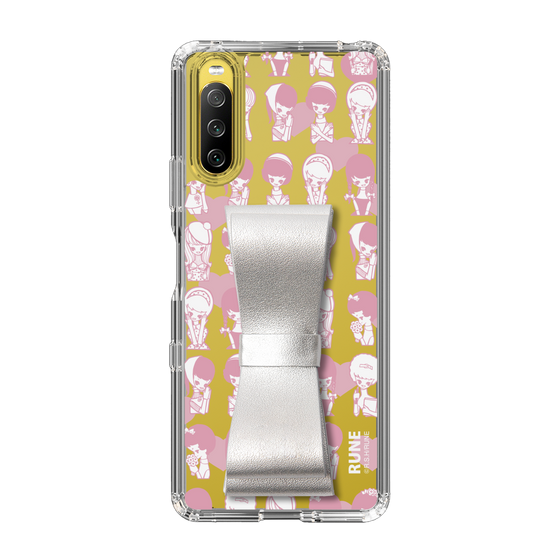 Slim Protection Case - STAND & RING RIBBON Silver［ Rune Naito - RUNE Girl Kids ］