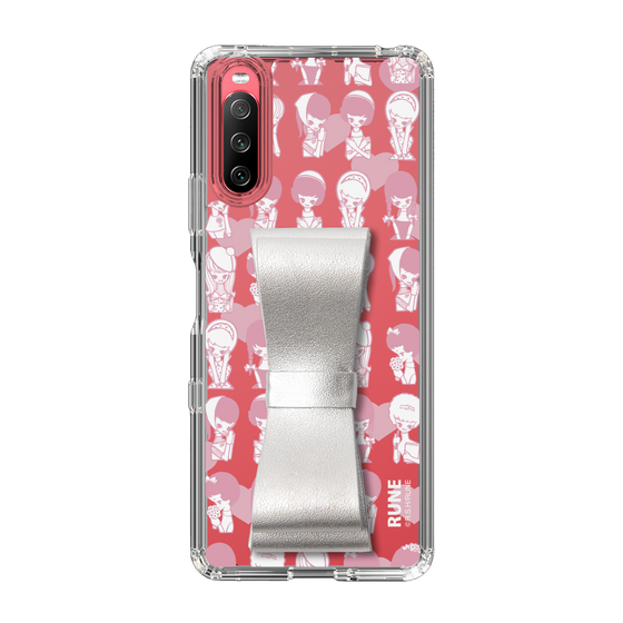 Slim Protection Case - STAND & RING RIBBON Silver［ Rune Naito - RUNE Girl Kids ］