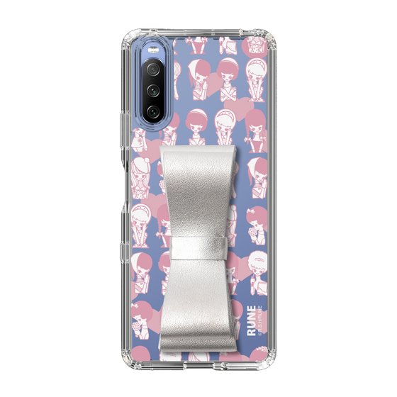 Slim Protection Case - STAND & RING RIBBON Silver［ Rune Naito - RUNE Girl Kids ］
