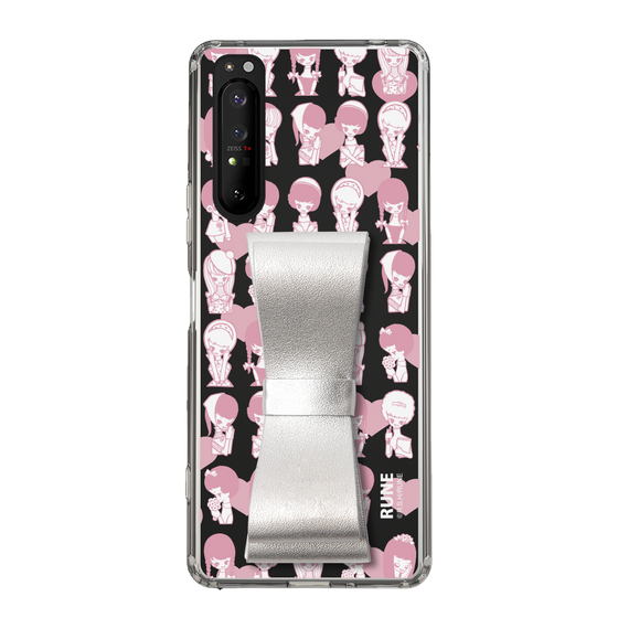 Slim Protection Case - STAND & RING RIBBON Silver［ Rune Naito - RUNE Girl Kids ］