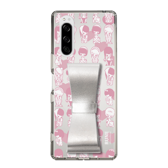Slim Protection Case - STAND & RING RIBBON Silver［ Rune Naito - RUNE Girl Kids ］