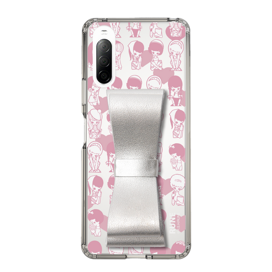 Slim Protection Case - STAND & RING RIBBON Silver［ Rune Naito - RUNE Girl Kids ］
