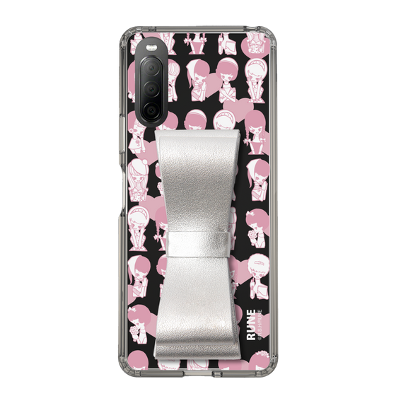 Slim Protection Case - STAND & RING RIBBON Silver［ Rune Naito - RUNE Girl Kids ］
