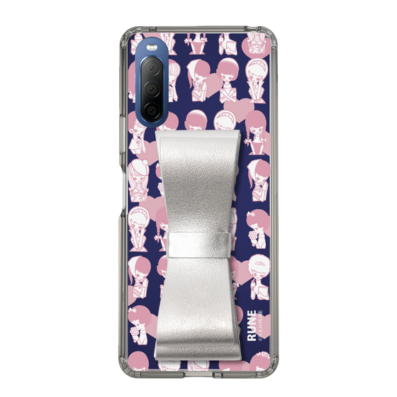 Slim Protection Case - STAND & RING RIBBON Silver［ Rune Naito - RUNE Girl Kids ］