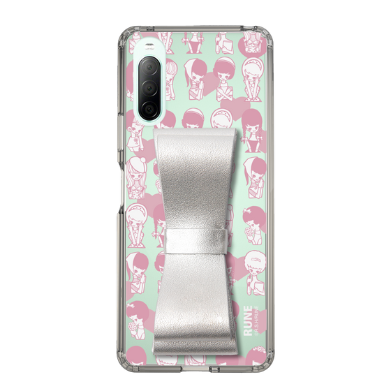 Slim Protection Case - STAND & RING RIBBON Silver［ Rune Naito - RUNE Girl Kids ］