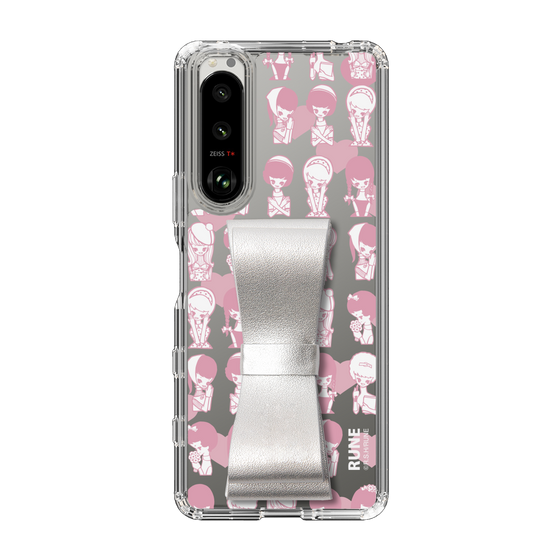 Slim Protection Case - STAND & RING RIBBON Silver［ Rune Naito - RUNE Girl Kids ］