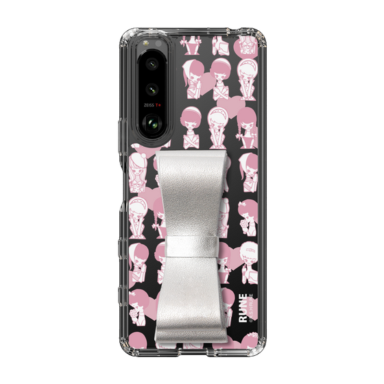 Slim Protection Case - STAND & RING RIBBON Silver［ Rune Naito - RUNE Girl Kids ］