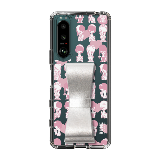 Slim Protection Case - STAND & RING RIBBON Silver［ Rune Naito - RUNE Girl Kids ］