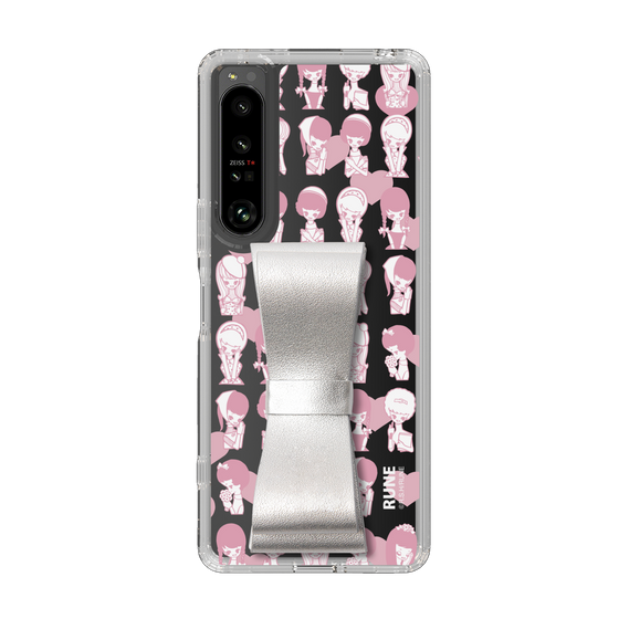 Slim Protection Case - STAND & RING RIBBON Silver［ Rune Naito - RUNE Girl Kids ］