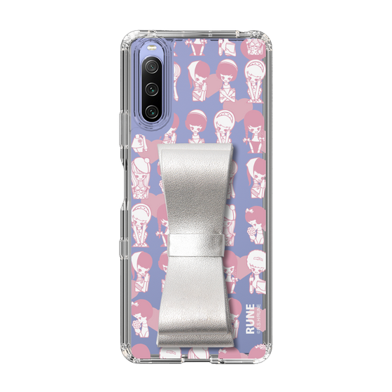 Slim Protection Case - STAND & RING RIBBON Silver［ Rune Naito - RUNE Girl Kids ］