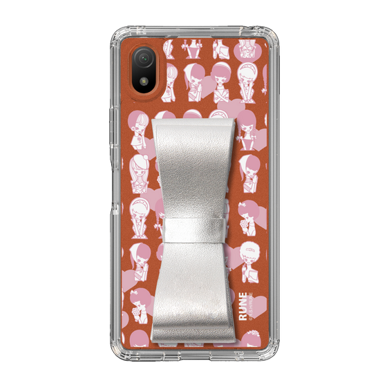 Slim Protection Case - STAND & RING RIBBON Silver［ Rune Naito - RUNE Girl Kids ］