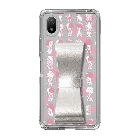 Slim Protection Case - STAND & RING RIBBON Silver［ Rune Naito - RUNE Girl Kids ］