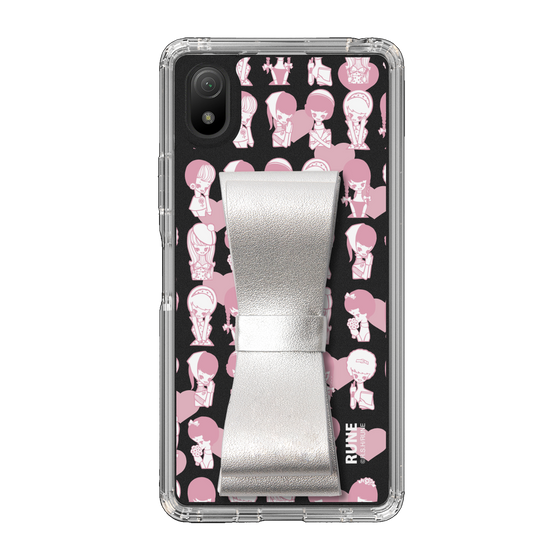 Slim Protection Case - STAND & RING RIBBON Silver［ Rune Naito - RUNE Girl Kids ］