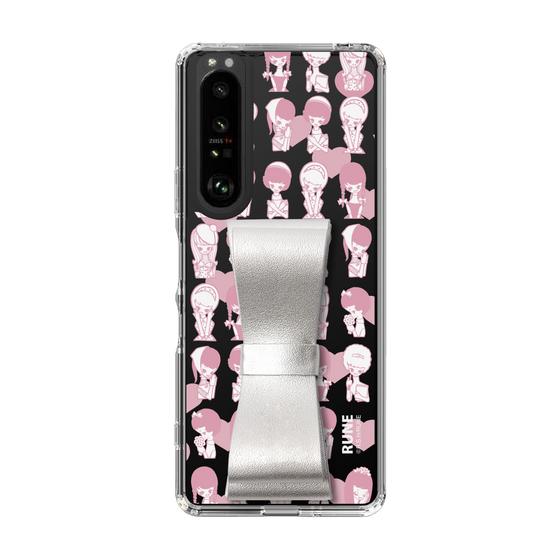 Slim Protection Case - STAND & RING RIBBON Silver［ Rune Naito - RUNE Girl Kids ］