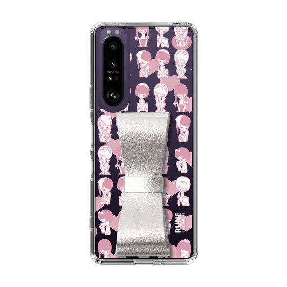 Slim Protection Case - STAND & RING RIBBON Silver［ Rune Naito - RUNE Girl Kids ］