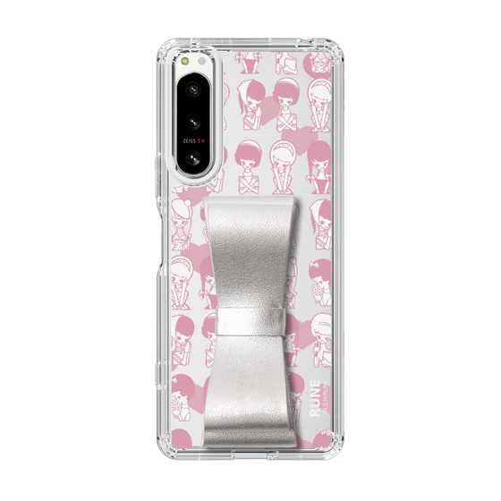 Slim Protection Case - STAND & RING RIBBON Silver［ Rune Naito - RUNE Girl Kids ］