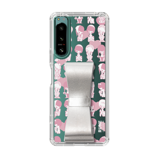 Slim Protection Case - STAND & RING RIBBON Silver［ Rune Naito - RUNE Girl Kids ］