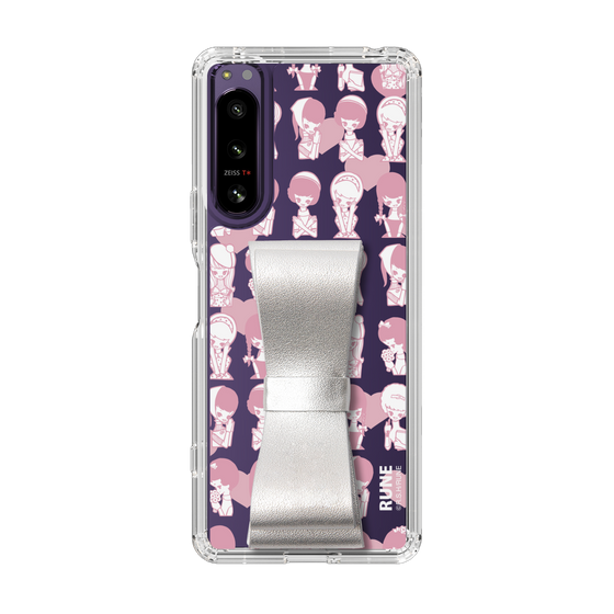 Slim Protection Case - STAND & RING RIBBON Silver［ Rune Naito - RUNE Girl Kids ］
