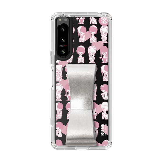 Slim Protection Case - STAND & RING RIBBON Silver［ Rune Naito - RUNE Girl Kids ］