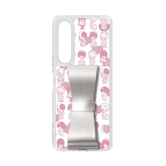 Slim Protection Case - STAND & RING RIBBON Silver［ Rune Naito - RUNE Girl Kids ］