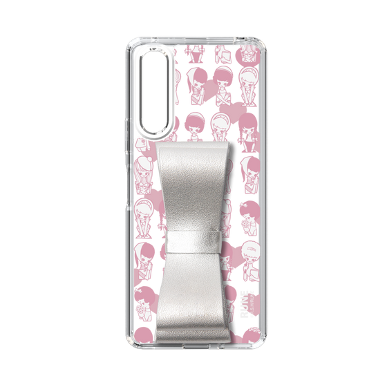 Slim Protection Case - STAND & RING RIBBON Silver［ Rune Naito - RUNE Girl Kids ］