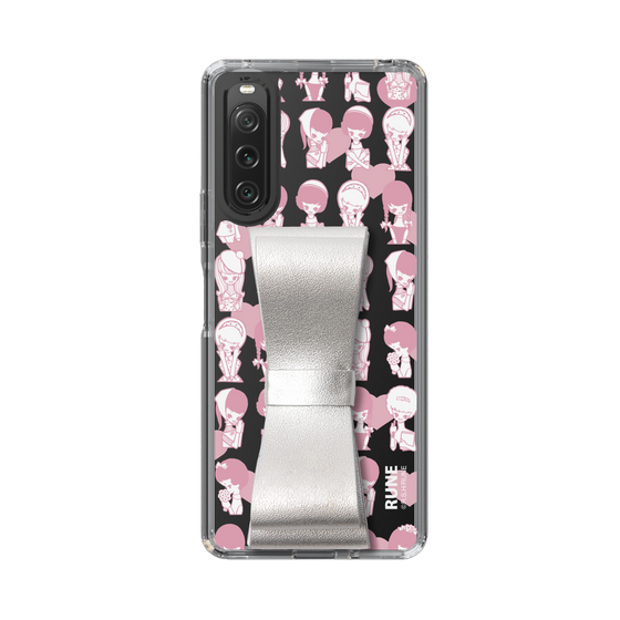 Slim Protection Case - STAND & RING RIBBON Silver［ Rune Naito - RUNE Girl Kids ］
