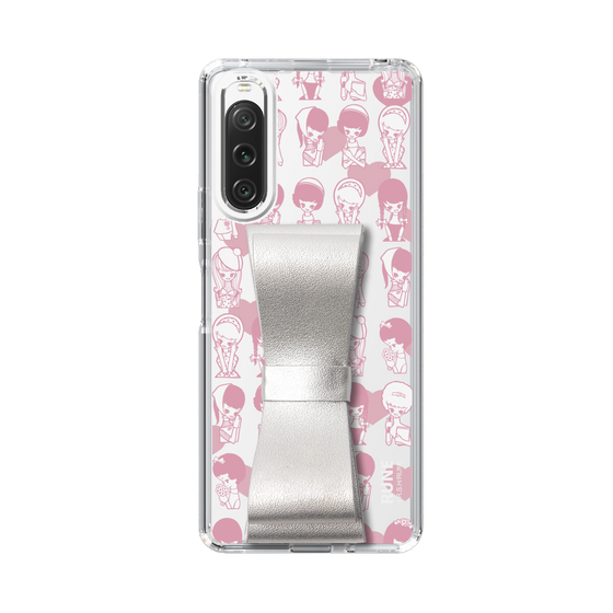 Slim Protection Case - STAND & RING RIBBON Silver［ Rune Naito - RUNE Girl Kids ］