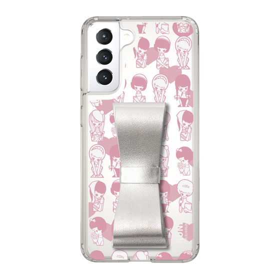 Slim Protection Case - STAND & RING RIBBON Silver［ Rune Naito - RUNE Girl Kids ］