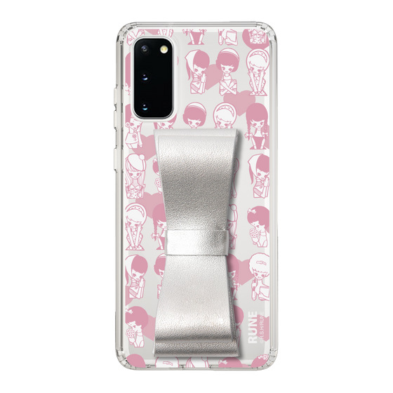 Slim Protection Case - STAND & RING RIBBON Silver［ Rune Naito - RUNE Girl Kids ］