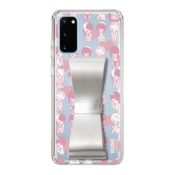 Slim Protection Case - STAND & RING RIBBON Silver［ Rune Naito - RUNE Girl Kids ］