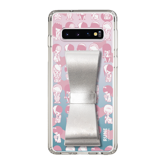 Slim Protection Case - STAND & RING RIBBON Silver［ Rune Naito - RUNE Girl Kids ］