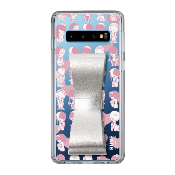 Slim Protection Case - STAND & RING RIBBON Silver［ Rune Naito - RUNE Girl Kids ］