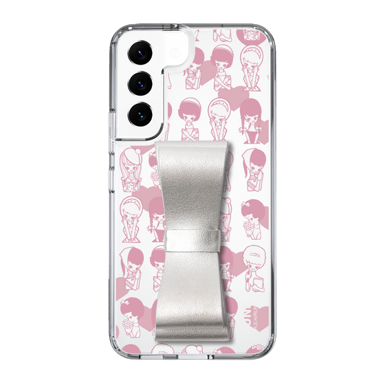 Slim Protection Case - STAND & RING RIBBON Silver［ Rune Naito - RUNE Girl Kids ］