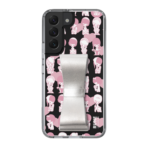 Slim Protection Case - STAND & RING RIBBON Silver［ Rune Naito - RUNE Girl Kids ］