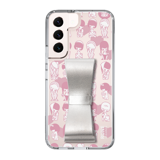 Slim Protection Case - STAND & RING RIBBON Silver［ Rune Naito - RUNE Girl Kids ］