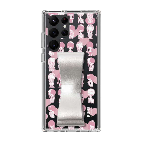 Slim Protection Case - STAND & RING RIBBON Silver［ Rune Naito - RUNE Girl Kids ］