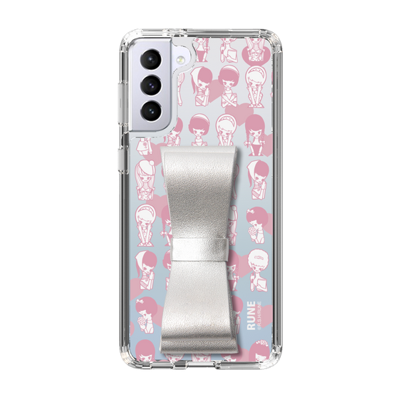 Slim Protection Case - STAND & RING RIBBON Silver［ Rune Naito - RUNE Girl Kids ］
