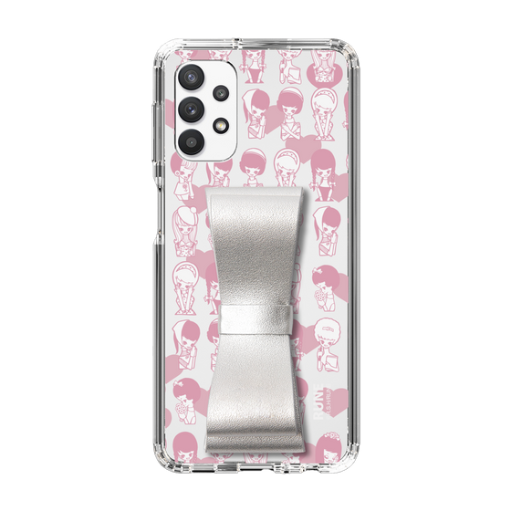 Slim Protection Case - STAND & RING RIBBON Silver［ Rune Naito - RUNE Girl Kids ］