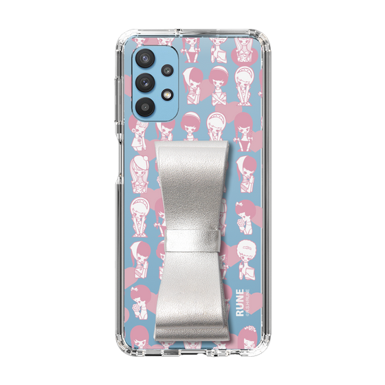 Slim Protection Case - STAND & RING RIBBON Silver［ Rune Naito - RUNE Girl Kids ］