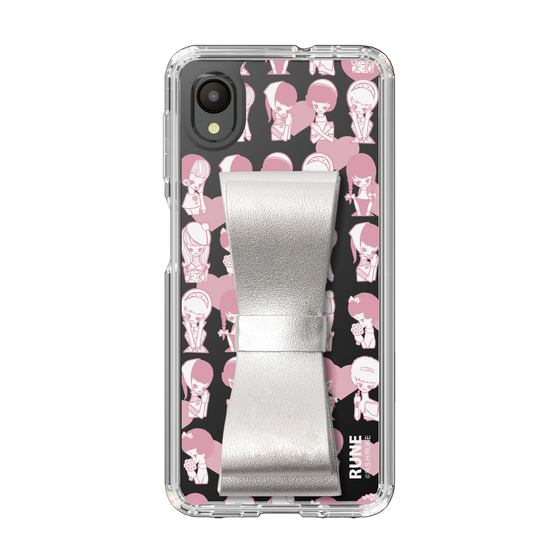 Slim Protection Case - STAND & RING RIBBON Silver［ Rune Naito - RUNE Girl Kids ］