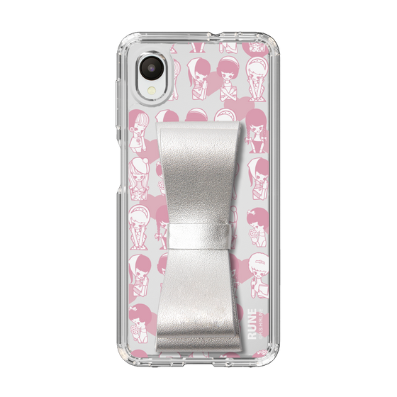 Slim Protection Case - STAND & RING RIBBON Silver［ Rune Naito - RUNE Girl Kids ］